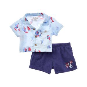 Quiltex  Sailboats 2Pc Top & Short Set